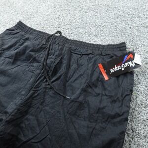 VTG NEW MacGregor Pants Mens 2XL Black Windbreaker Drawstring Jogger Track Gym